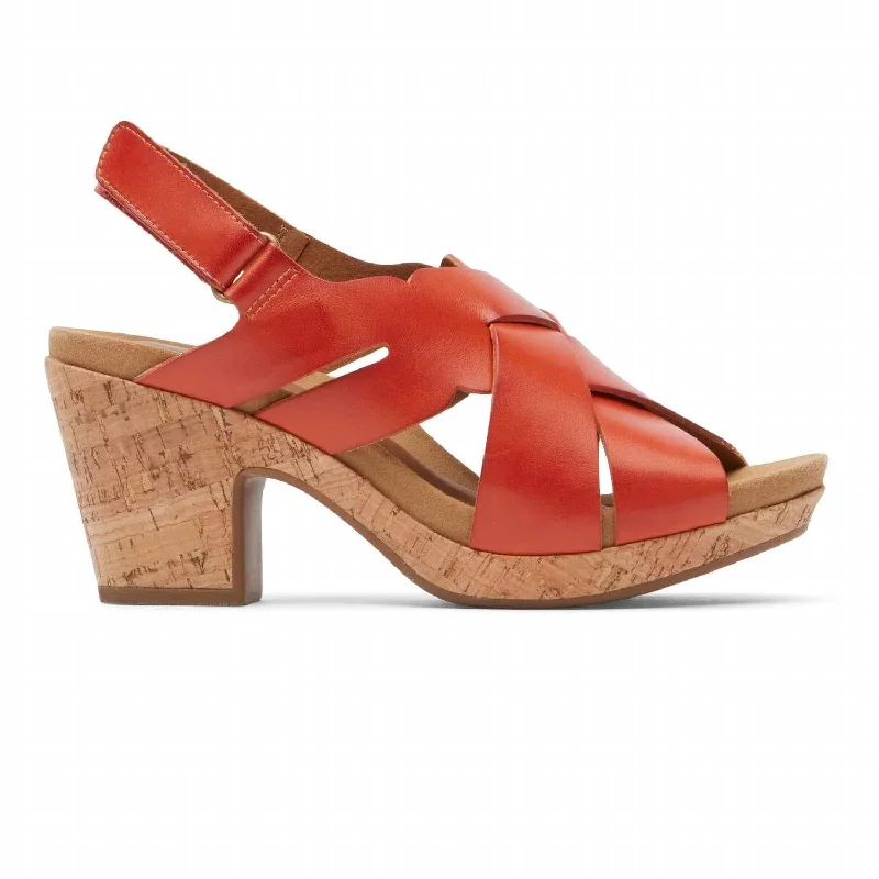 Women's satin - lined stiletto heel pumps for extra comfortAlleah Sling Heel In Rust Women's satin - lined stiletto heel pumps for extra comfortAlleah Sling Heel In Rust