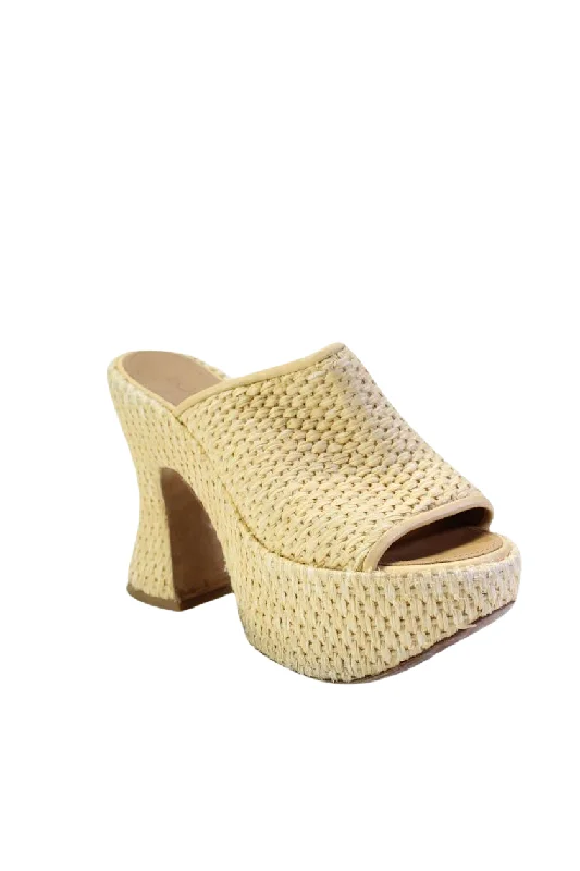 Women's party stiletto heel pumps with a glittery finishLoewe Womens Raffia Woven Open Toe Platform High Spool Heels Beige Women's party stiletto heel pumps with a glittery finishLoewe Womens Raffia Woven Open Toe Platform High Spool Heels Beige