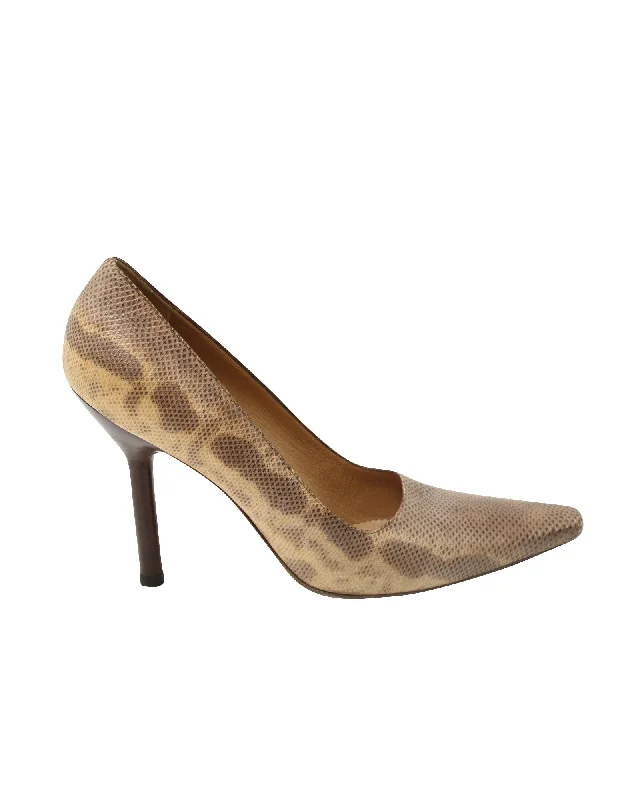 Women's breathable stiletto heel pumps for warm weatherGucci Snakeskin Print Pointed Pumps in Multicolor Leather Women's breathable stiletto heel pumps for warm weatherGucci Snakeskin Print Pointed Pumps in Multicolor Leather