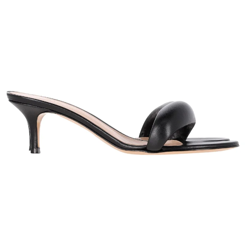 Women's water - resistant stiletto heel pumps for unexpected situationsGianvito Rossi Bijoux 55 Heeled Mules in Black Calfskin Leather Women's water - resistant stiletto heel pumps for unexpected situationsGianvito Rossi Bijoux 55 Heeled Mules in Black Calfskin Leather