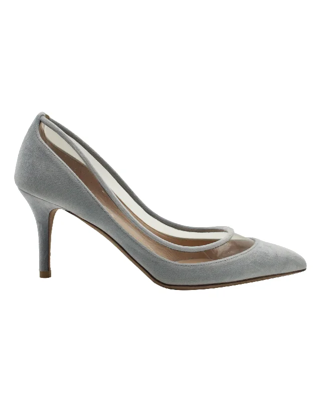 Women's forest green stiletto heel pumps for a nature - inspired lookValentino Celeste Pumps in Light Blue Velvet Women's forest green stiletto heel pumps for a nature - inspired lookValentino Celeste Pumps in Light Blue Velvet