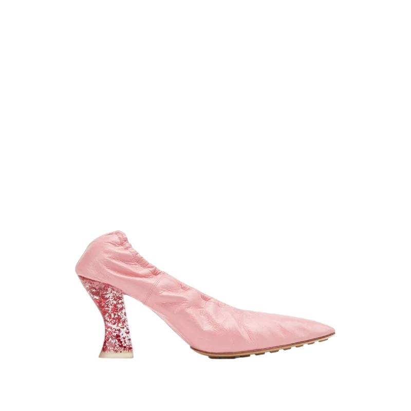 Women's party stiletto heel pumps with a glittery finishBottega Veneta Glitter Heel Almond Pumps Women's party stiletto heel pumps with a glittery finishBottega Veneta Glitter Heel Almond Pumps