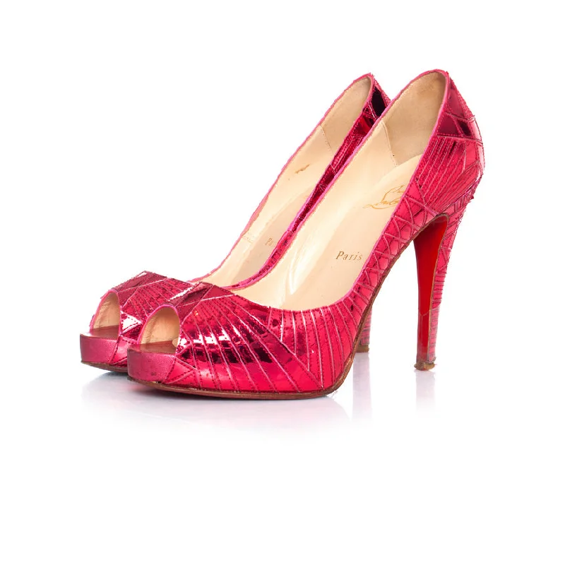 Women's business meeting stiletto heel pumps with a professional lookMetallic pink pump Women's business meeting stiletto heel pumps with a professional lookMetallic pink pump