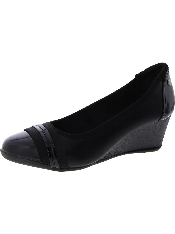 Women's water - resistant stiletto heel pumps for unexpected situationsTottie Womens Faux Leather Comfort Wedge Heels Women's water - resistant stiletto heel pumps for unexpected situationsTottie Womens Faux Leather Comfort Wedge Heels