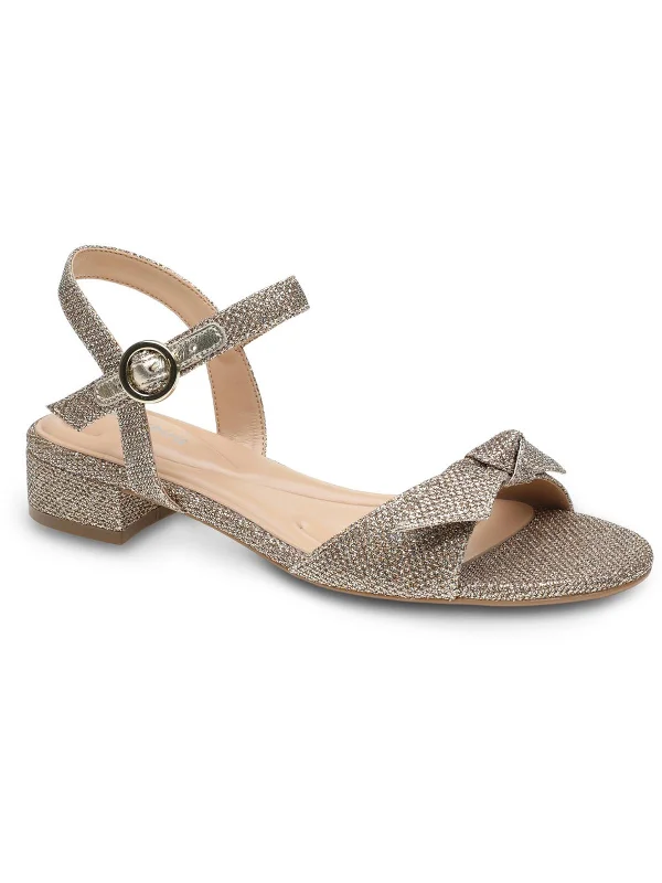 Women's cork - sole stiletto heel pumps for a natural touchGinova 2 Womens Canvas Pumps Block Heels