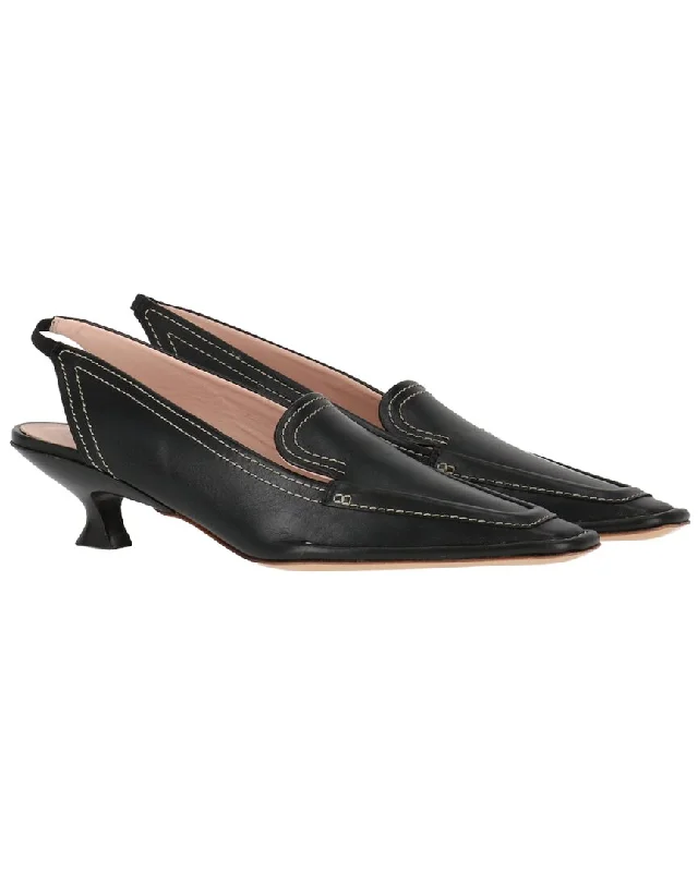 Women's charcoal gray stiletto heel pumps for a neutral yet stylish optionTOD’s Leather Pump Women's charcoal gray stiletto heel pumps for a neutral yet stylish optionTOD’s Leather Pump