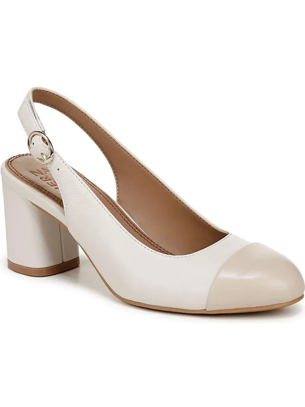 Women's holiday party stiletto heel pumps with a festive touchSophie Womens Leather Round Toe Slingback Heels Women's holiday party stiletto heel pumps with a festive touchSophie Womens Leather Round Toe Slingback Heels