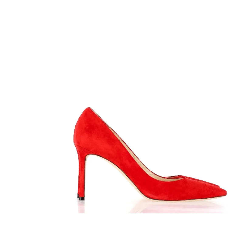 Women's tassel - adorned stiletto heel pumps for a bohemian touchJimmy Choo Romy Pumps in Red Suede Women's tassel - adorned stiletto heel pumps for a bohemian touchJimmy Choo Romy Pumps in Red Suede