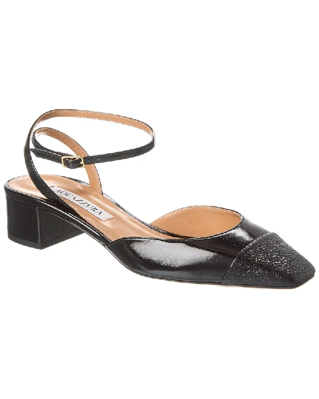 Women's evening gala stiletto heel pumps in a long - lasting colorAquazzura French Flirt 35 Leather Pump Women's evening gala stiletto heel pumps in a long - lasting colorAquazzura French Flirt 35 Leather Pump