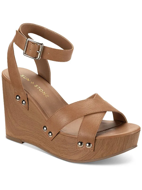 Women's cork - sole stiletto heel pumps for a natural touchTIARAA Womens Ankle Strap Platform Wedge Heels Women's cork - sole stiletto heel pumps for a natural touchTIARAA Womens Ankle Strap Platform Wedge Heels