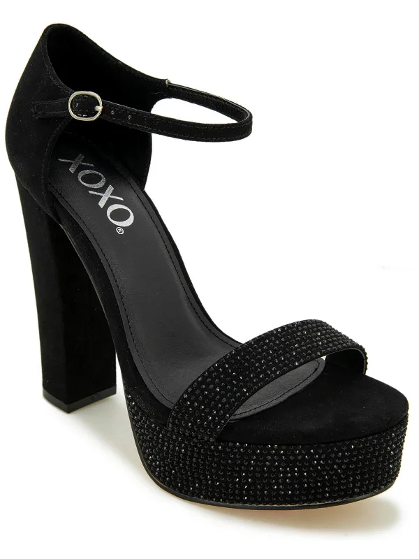 Women's wide - width stiletto heel pumps for a comfortable fitCandy Womens Faux Suede Embellished Platform Heels Women's wide - width stiletto heel pumps for a comfortable fitCandy Womens Faux Suede Embellished Platform Heels