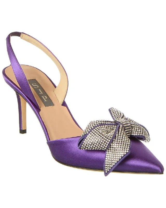 Women's non - slip stiletto heel pumps for safety on slippery floorsSJP by Sarah Jessica Parker Emmanuel 70 Satin Slingback Pump Women's non - slip stiletto heel pumps for safety on slippery floorsSJP by Sarah Jessica Parker Emmanuel 70 Satin Slingback Pump