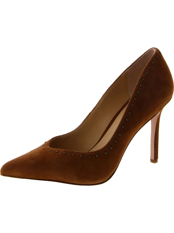 Women's evening gala stiletto heel pumps in a long - lasting colorNathalia Womens Suede Slip-On Pumps Women's evening gala stiletto heel pumps in a long - lasting colorNathalia Womens Suede Slip-On Pumps