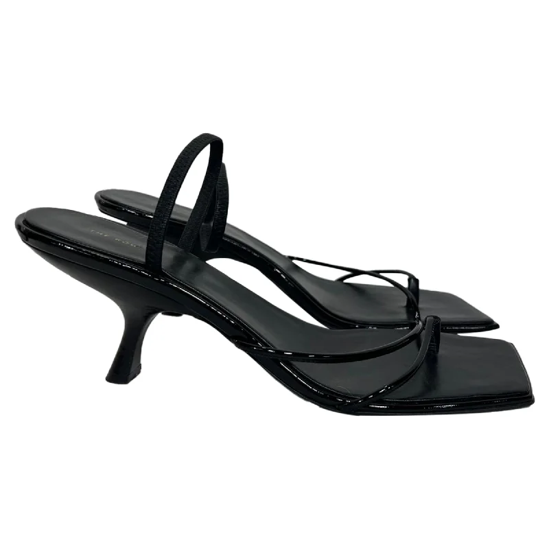 Women's bronze stiletto heel pumps for a warm and metallic lookThe Row Rai Sandals in Black Leather Women's bronze stiletto heel pumps for a warm and metallic lookThe Row Rai Sandals in Black Leather