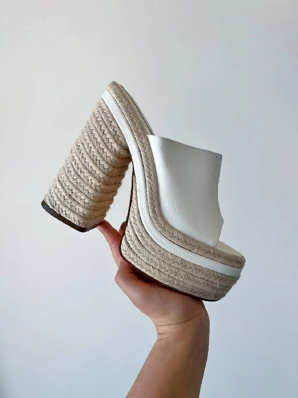Women's wedding stiletto heel pumps with a pearl - encrusted strapWomen's Kate Woven Platform Heel In White Women's wedding stiletto heel pumps with a pearl - encrusted strapWomen's Kate Woven Platform Heel In White
