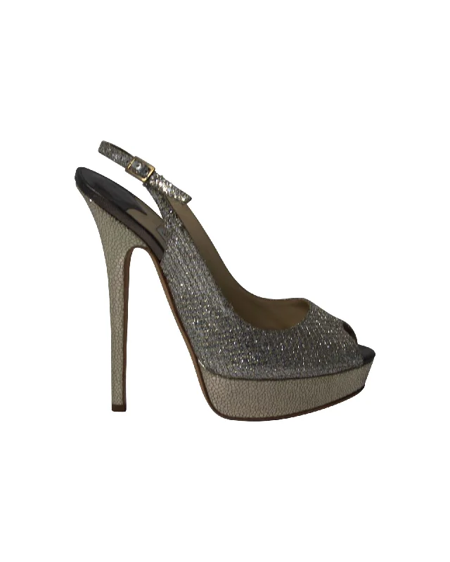 Women's charcoal gray stiletto heel pumps for a neutral yet stylish optionJimmy Choo Vita Glitter Pumps in Champagne Leather Women's charcoal gray stiletto heel pumps for a neutral yet stylish optionJimmy Choo Vita Glitter Pumps in Champagne Leather
