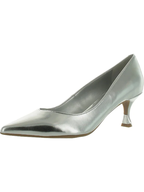 Women's wide - width stiletto heel pumps for a comfortable fitAndes 3 Womens Faux Leather Kitten Heel Pumps Women's wide - width stiletto heel pumps for a comfortable fitAndes 3 Womens Faux Leather Kitten Heel Pumps