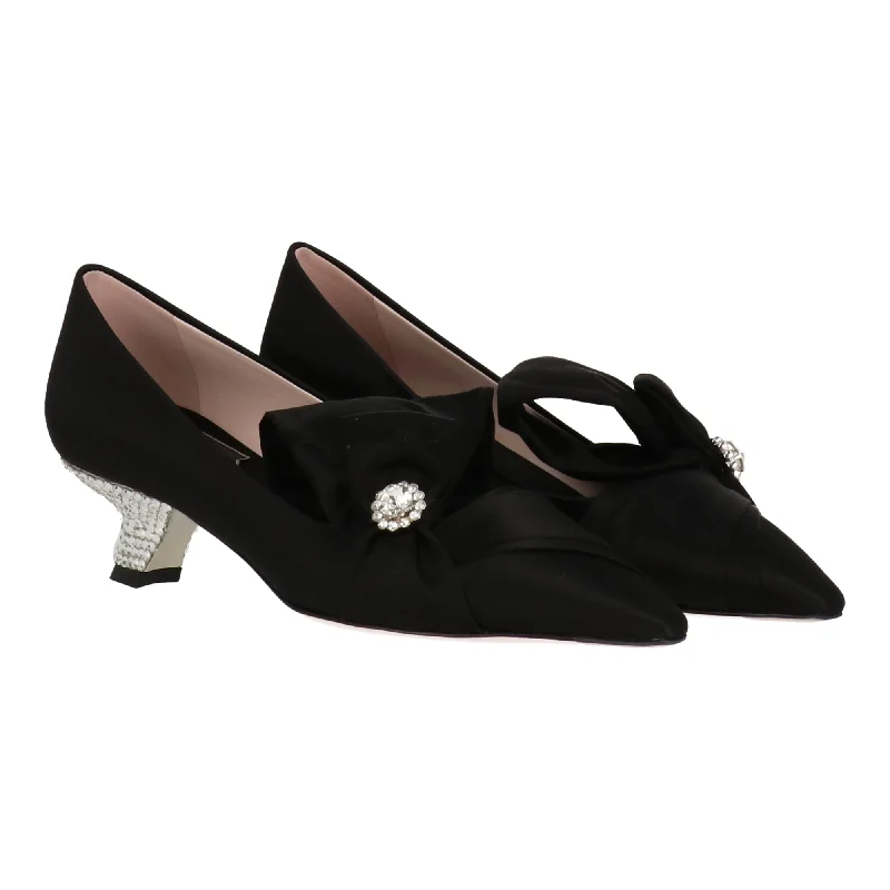 Women's mustard yellow stiletto heel pumps for a trendy pop of colorRoger Vivier Womens Black Heel Women's mustard yellow stiletto heel pumps for a trendy pop of colorRoger Vivier Womens Black Heel