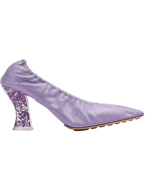Women's wide - width stiletto heel pumps for a comfortable fitBottega Veneta Glitter Heel Leather Pumps Women's wide - width stiletto heel pumps for a comfortable fitBottega Veneta Glitter Heel Leather Pumps