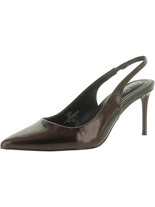 Women's cork - sole stiletto heel pumps for a natural touchSouli Womens Cushioned Footbed Pointed Toe Slingback Heels Women's cork - sole stiletto heel pumps for a natural touchSouli Womens Cushioned Footbed Pointed Toe Slingback Heels