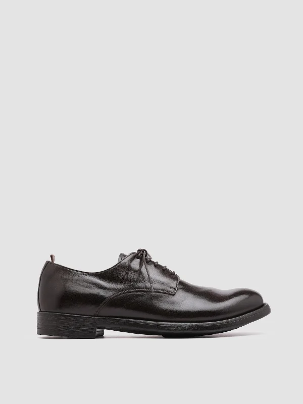 Plus Size Women's Wide - Fit Penny Loafers in Black for All - Day ComfortHIVE 008 - Brown Leather Derby Shoes Plus Size Women's Wide - Fit Penny Loafers in Black for All - Day ComfortHIVE 008 - Brown Leather Derby Shoes