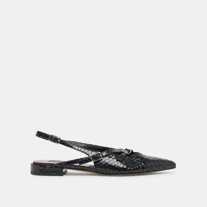 Women's Geometric - Patterned Loafers in Multicolor for a Fashion - Forward Look PAMLA FLATS MIDNIGHT SNAKE EMBOSSED Women's Geometric - Patterned Loafers in Multicolor for a Fashion - Forward Look PAMLA FLATS MIDNIGHT SNAKE EMBOSSED