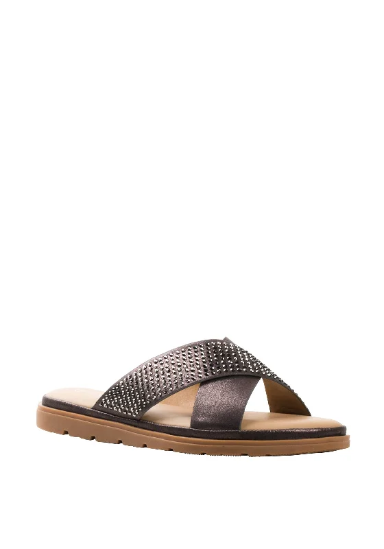 Women's Flat Slide Sandals with a Memory Foam Insole in White for All - Day Comfort Women's Flat Slide Sandals with a Memory Foam Insole in White for All - Day Comfort Women's Flat Slide Sandals with a Memory Foam Insole in White for All - Day Comfort Lunar Fifi Diamante Sandal, Pewter Women's Flat Slide Sandals with a Memory Foam Insole in White for All - Day Comfort Women's Flat Slide Sandals with a Memory Foam Insole in White for All - Day Comfort Women's Flat Slide Sandals with a Memory Foam Insole in White for All - Day Comfort Lunar Fifi Diamante Sandal, Pewter