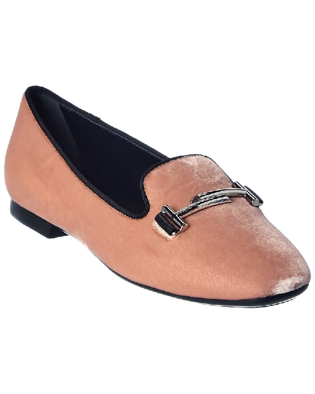 Women's Fur - Lined Loafers in Tan for a Cozy Winter Option TOD’s Double T Velvet Loafer Women's Fur - Lined Loafers in Tan for a Cozy Winter Option TOD’s Double T Velvet Loafer