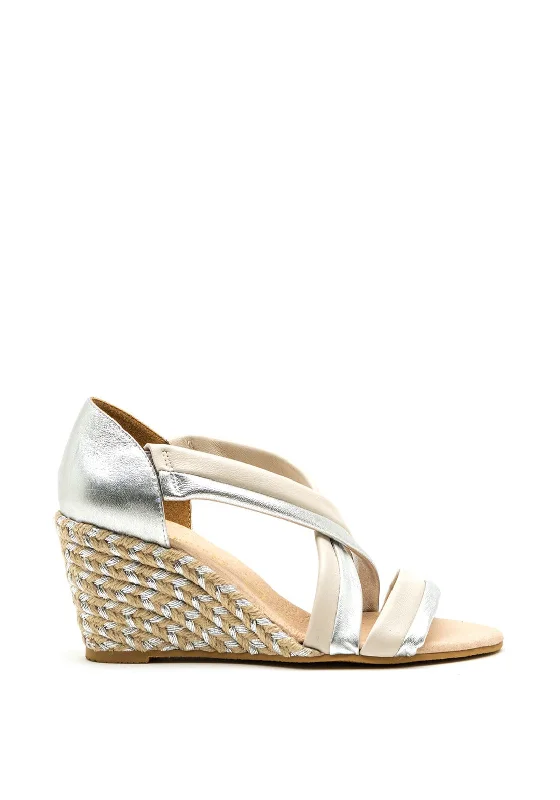 Women's Ankle - Strap Sandals with a Block Heel in Red for a Sophisticated Style Women's Ankle - Strap Sandals with a Block Heel in Red for a Sophisticated Style Women's Ankle - Strap Sandals with a Block Heel in Red for a Sophisticated Style Kate Appleby Lerwick Wedged Sandals, Silver and Cream