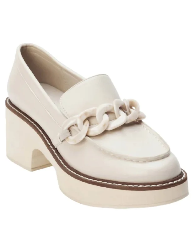 Women's Geometric - Patterned Loafers in Multicolor for a Fashion - Forward Look Louie Platform Loafer In Bone Women's Geometric - Patterned Loafers in Multicolor for a Fashion - Forward Look Louie Platform Loafer In Bone