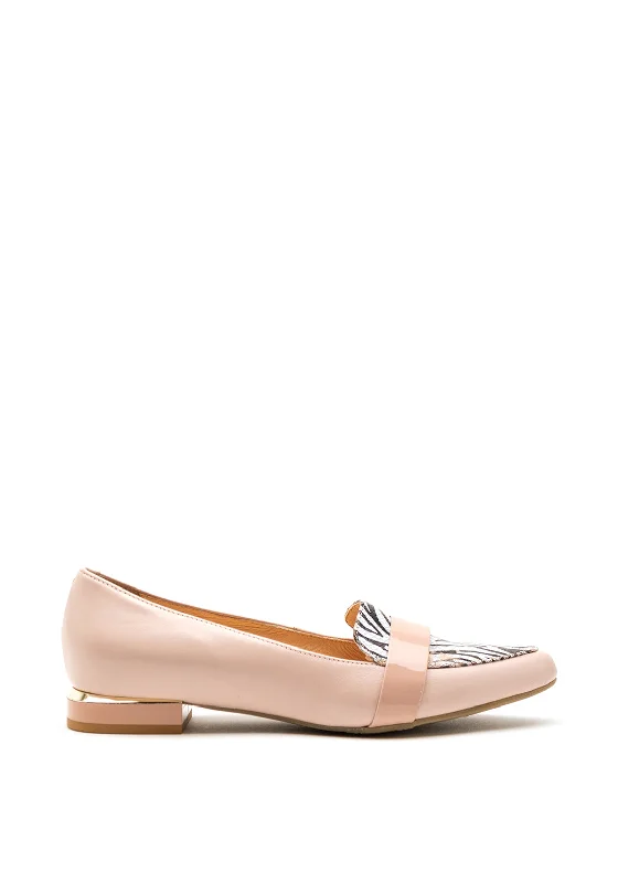 Women's Metallic Foil - Finish Loafers in Gold for a Glamorous Night Out Bioeco by Arka Animal Print Pointed Moccasin Shoes, Pink - UK Size 3 Women's Metallic Foil - Finish Loafers in Gold for a Glamorous Night Out Bioeco by Arka Animal Print Pointed Moccasin Shoes, Pink - UK Size 3