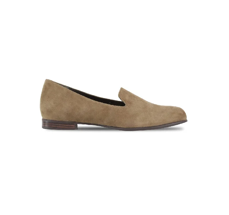 Women's Bow - Embellished Loafers in Red for a Feminine Touch ELENA-FAWN SUEDE