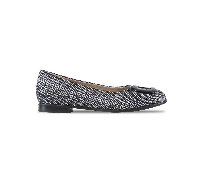 Women's Bow - Embellished Loafers in Red for a Feminine Touch GIANNA-BLACK FABRIC