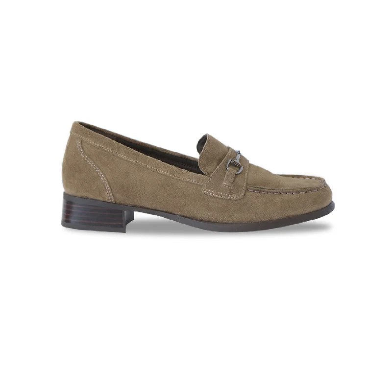 Women's Memory Foam Insole Loafers in Pink for Added Comfort GRYFFIN-TOASTED SESAME SUEDE Women's Memory Foam Insole Loafers in Pink for Added Comfort GRYFFIN-TOASTED SESAME SUEDE
