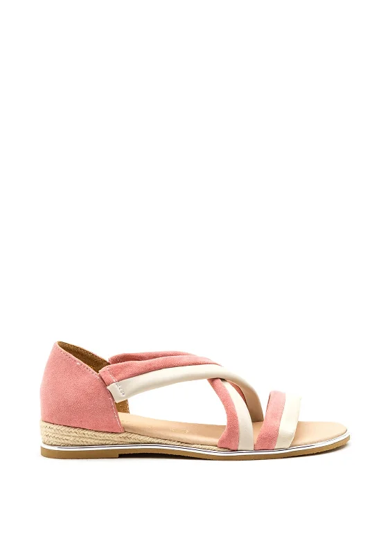 Women's Sandals with a Wedge Heel and a Tassel Detail in Orange for a Trendy Look Women's Sandals with a Wedge Heel and a Tassel Detail in Orange for a Trendy Look Women's Sandals with a Wedge Heel and a Tassel Detail in Orange for a Trendy Look Kate Appleby Rothes Strappy Sandals, Blush & Cream