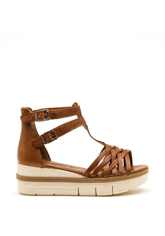 Women's Sandals with a Floral - Printed Upper in Pink for a Feminine Spring Look Women's Sandals with a Floral - Printed Upper in Pink for a Feminine Spring Look Women's Sandals with a Floral - Printed Upper in Pink for a Feminine Spring Look Tamaris Leather Woven Strap Buckle Platform Sandals, Tan