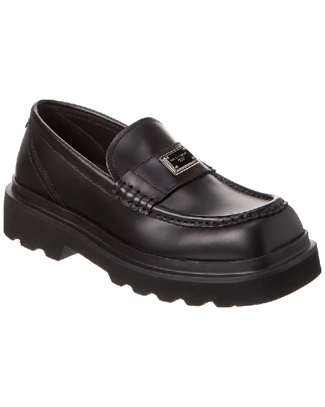 Women's Cashmere - Lined Loafers in Burgundy for Warmth in Winter Dolce & Gabbana Logo Leather Loafer Women's Cashmere - Lined Loafers in Burgundy for Warmth in Winter Dolce & Gabbana Logo Leather Loafer