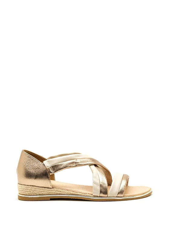 Women's Rhinestone - Embellished Open - Toe Sandals in Silver for a Glamorous Party Look Women's Rhinestone - Embellished Open - Toe Sandals in Silver for a Glamorous Party Look Women's Rhinestone - Embellished Open - Toe Sandals in Silver for a Glamorous Party Look Kate Appleby Rothes Strappy Sandals, Cream and Gold