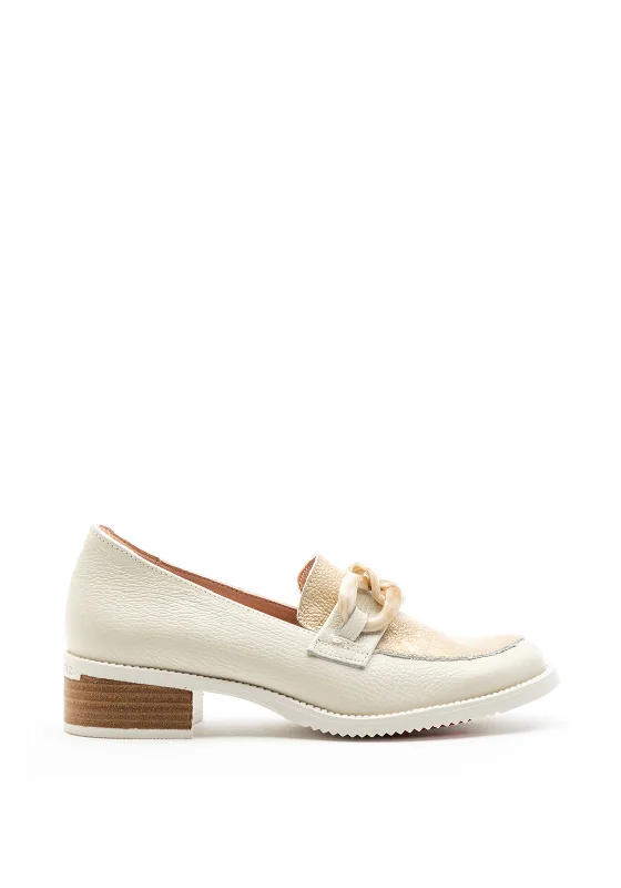 Women's Embroidered Floral Pattern Loafers in Beige for a Spring - Inspired Outfit Jose Saenz Leather Block Heel Loafer, Gold Women's Embroidered Floral Pattern Loafers in Beige for a Spring - Inspired Outfit Jose Saenz Leather Block Heel Loafer, Gold