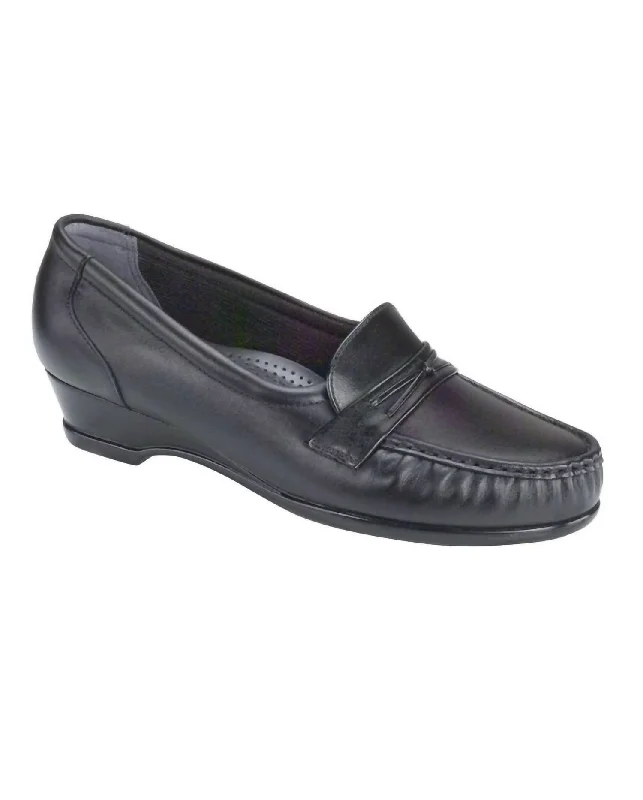 Women's Premium Leather Tassel Loafers in Dark Brown for a Classic Office Look Women's Easier Slip On Loafer - Double Wide In Black Women's Premium Leather Tassel Loafers in Dark Brown for a Classic Office Look Women's Easier Slip On Loafer - Double Wide In Black