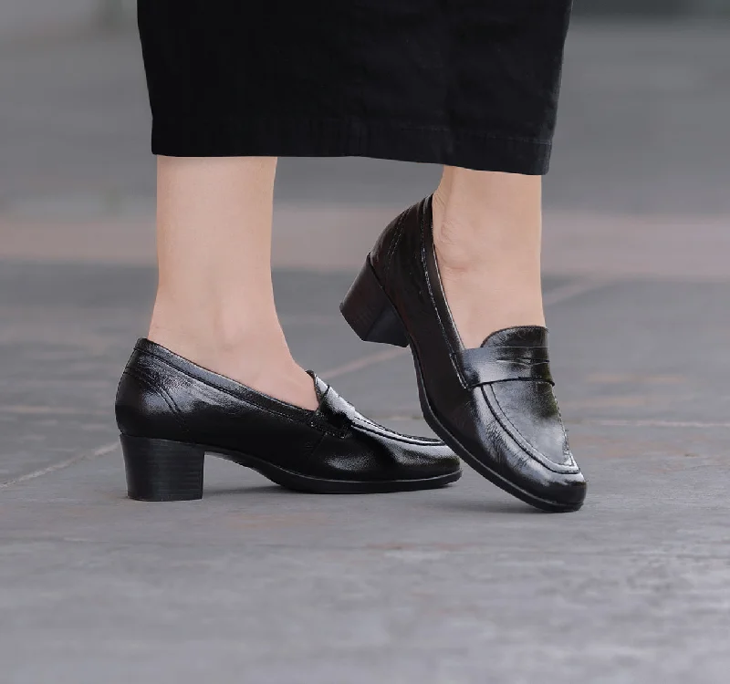 Women's Glitter - Embellished Loafers in Silver for a Sparkly Party Look ELLIS-BLACK PATENT