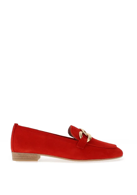 Women's Memory Foam Insole Loafers in Pink for Added Comfort Unisa Buyo Suede Chain Loafer, Scarlet Women's Memory Foam Insole Loafers in Pink for Added Comfort Unisa Buyo Suede Chain Loafer, Scarlet