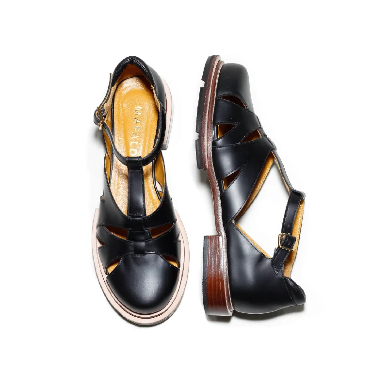 Women's Premium Leather Tassel Loafers in Dark Brown for a Classic Office Look Maite Black Fisherman Sandals Women's Premium Leather Tassel Loafers in Dark Brown for a Classic Office Look Maite Black Fisherman Sandals
