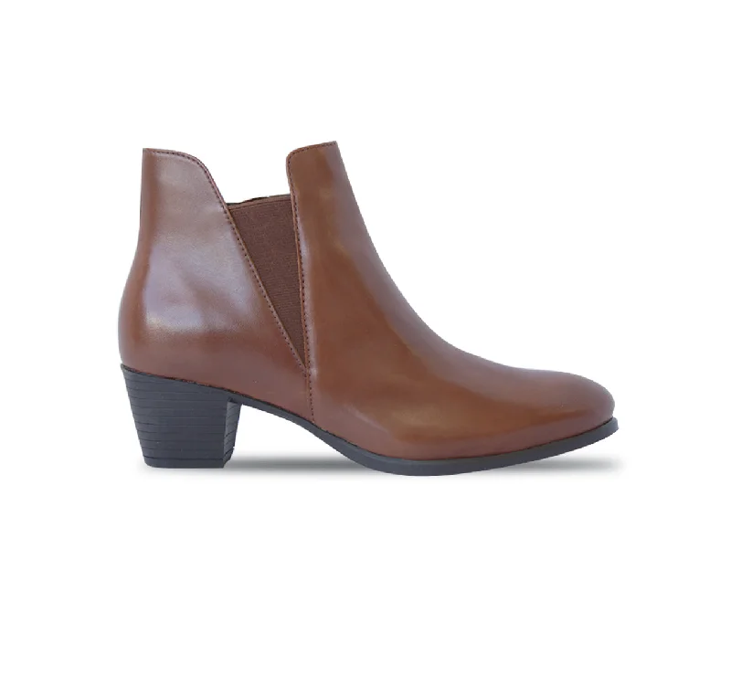 Women's Fur - Lined Loafers in Tan for a Cozy Winter Option JACKSON-CUERO LEATHER