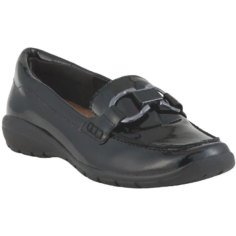 black patent leather