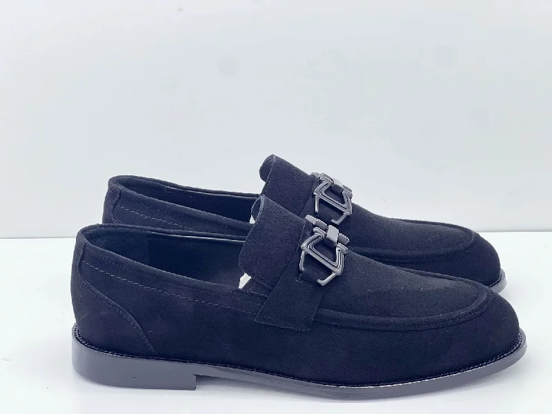 Women's Geometric - Patterned Loafers in Multicolor for a Fashion - Forward Look Style: 24027-Navy Women's Geometric - Patterned Loafers in Multicolor for a Fashion - Forward Look Style: 24027-Navy