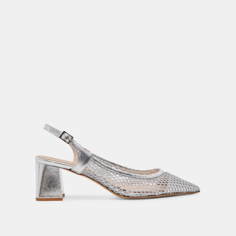 Women's Tassel - Trimmed Loafers with a Low Heel in Olive Green for a Trendy Twist BLONDI HEELS SILVER MESH Women's Tassel - Trimmed Loafers with a Low Heel in Olive Green for a Trendy Twist BLONDI HEELS SILVER MESH