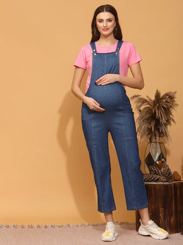 Maternity Denim Dungarees