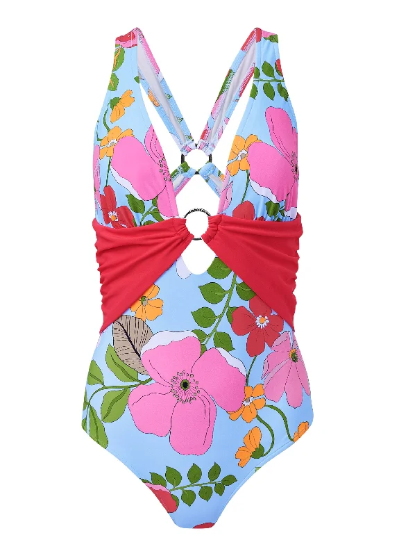 Criss Cross One Piece  - Soft Meadow