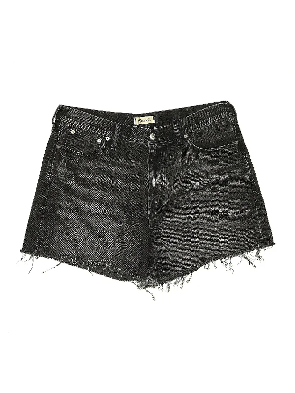 High-Rise Denim Shorts in Medium Wash